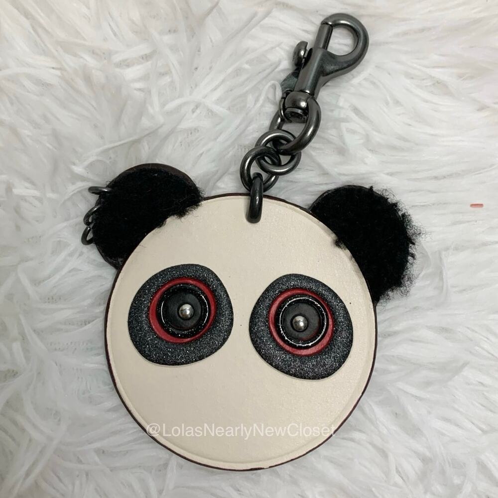 Coach F21540 Rocky Panda Face Bag Charm